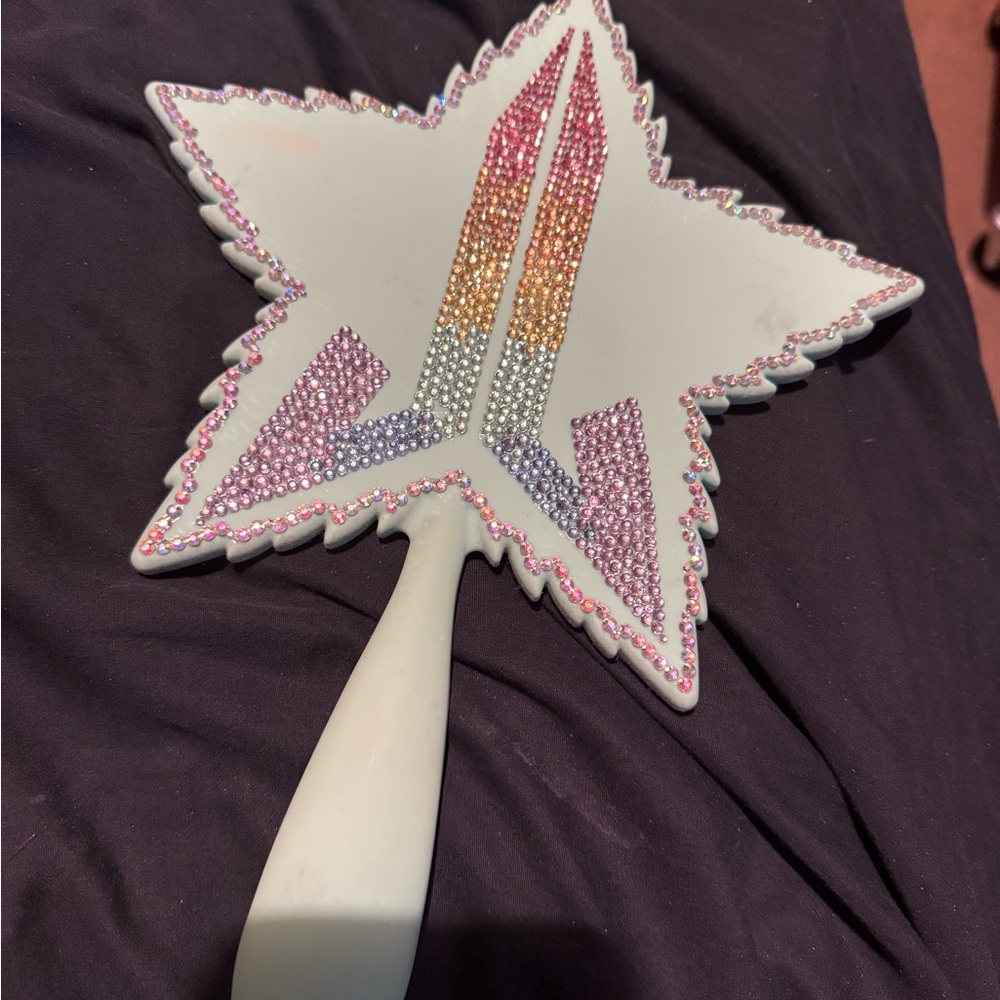 Jeffree Star Star-Shaped Mirror with Pink and Silver Accents